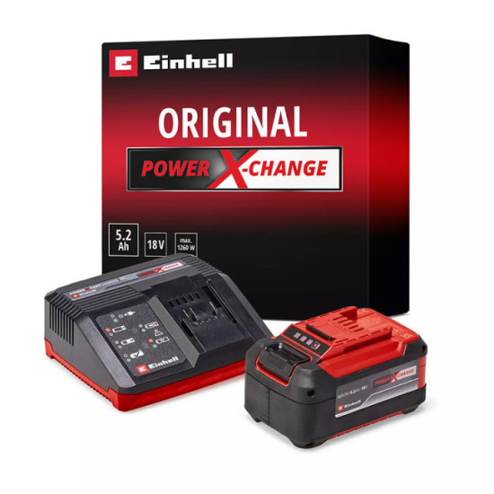 Pack energie power x change 1X52 ah chargeur Einhell 4512114