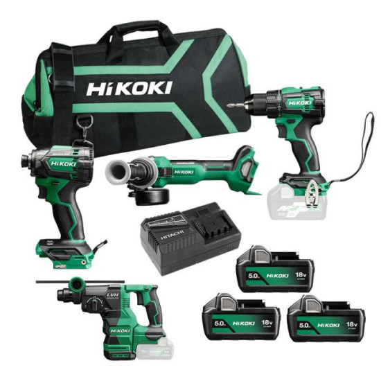 HiKOKI KC18DEWHZ Pack 4 outils sans fil 18V 3x5,0Ah | ProForPro