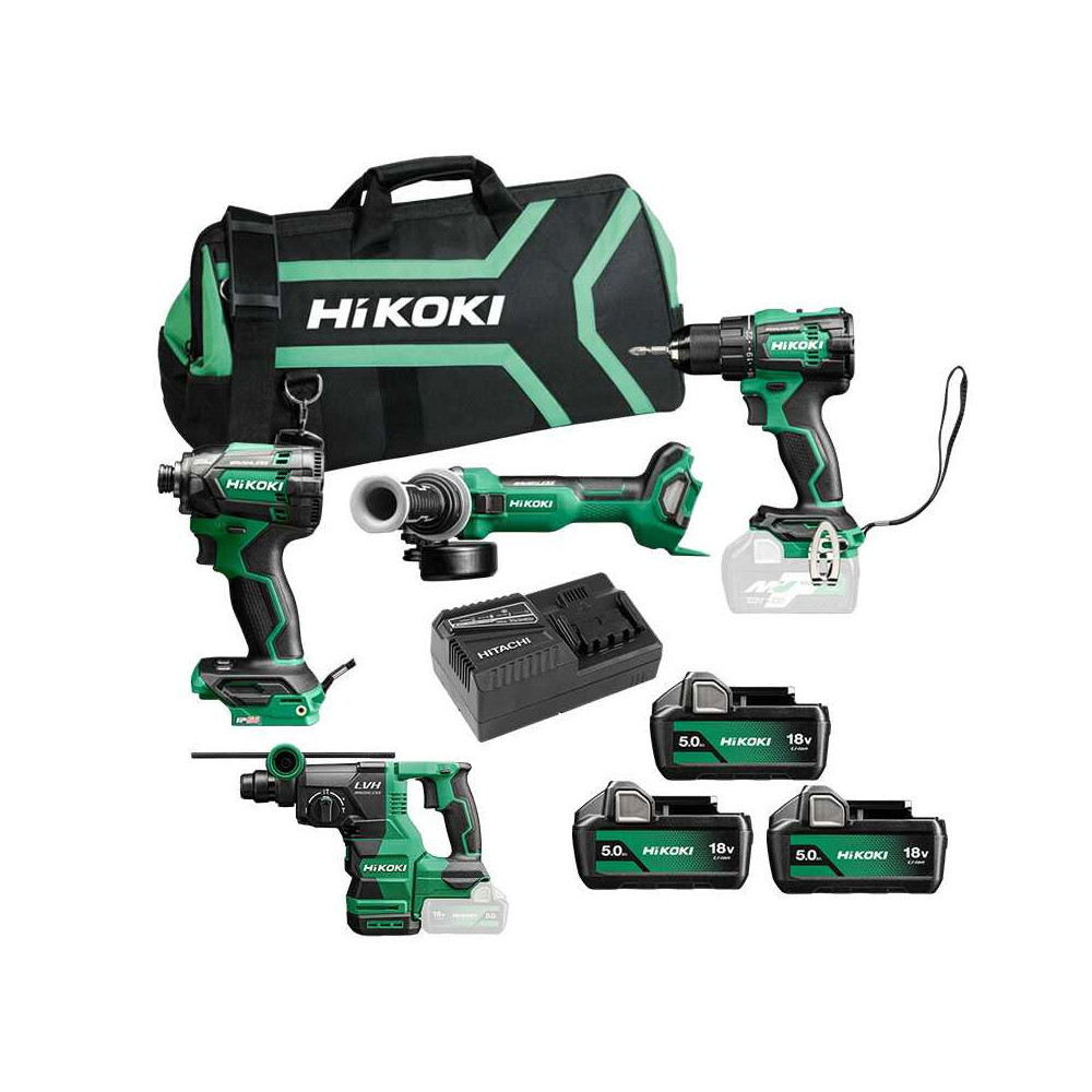 HiKOKI KC18DEWHZ Pack 4 outils sans fil 18V 3x5,0Ah | ProForPro