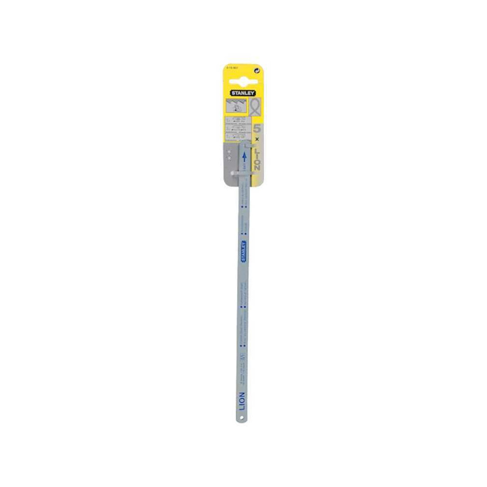 Lot de 5 lames de scie a metaux Stanley 0 15 801