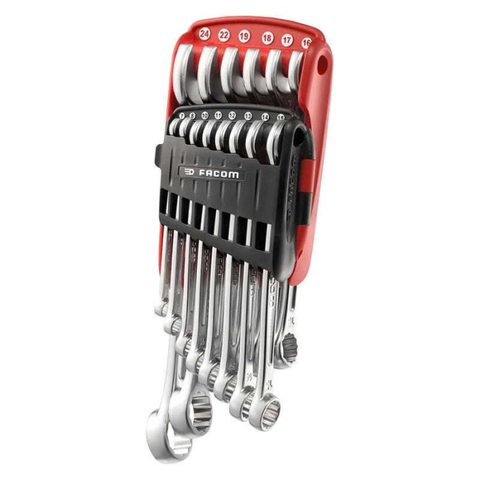 Jeu de 14 cles mixtes metriques dans etui Facom 440JP14