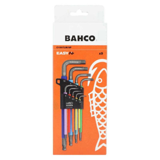 Jeu de 9 cles males Bahco C1997LM9P