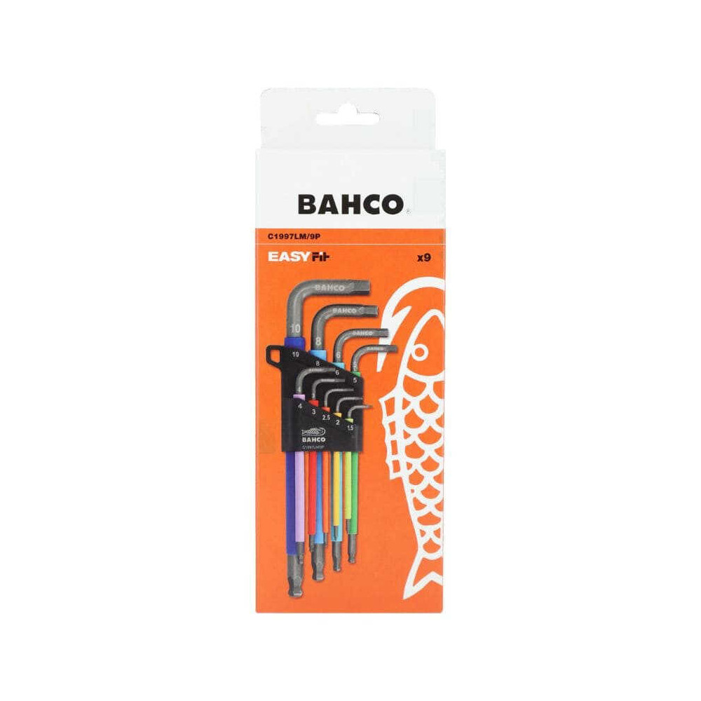 Jeu de 9 cles males Bahco C1997LM9P