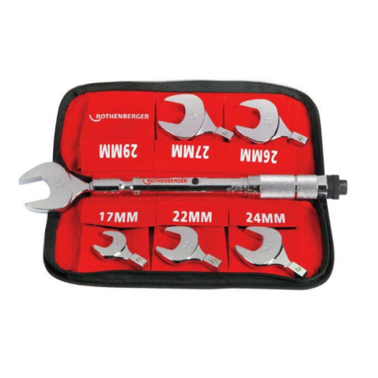 Ensemble de cles de fourche de couple 17 29MM rothenberger 175001