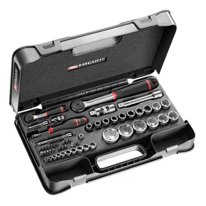 Coffret de douilles pans metriques 56 pcs Facom RS161 2