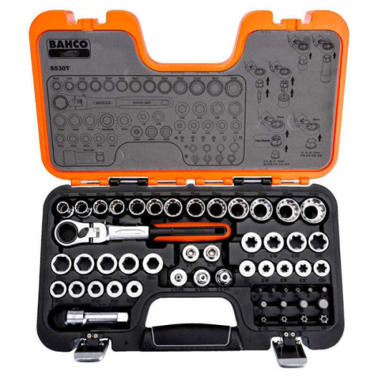 Jeu douilles traversantes Bahco BHS530T