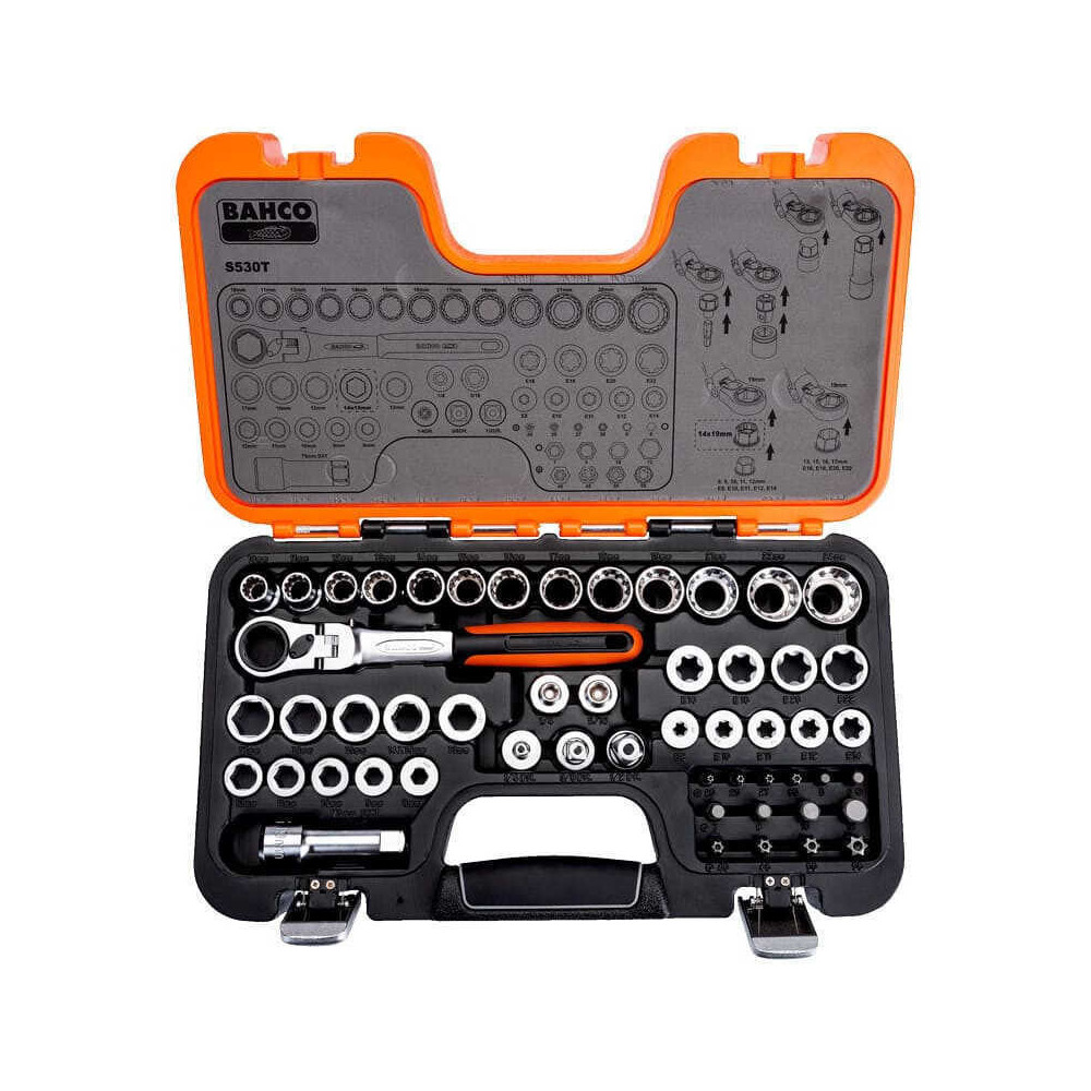Jeu douilles traversantes Bahco BHS530T