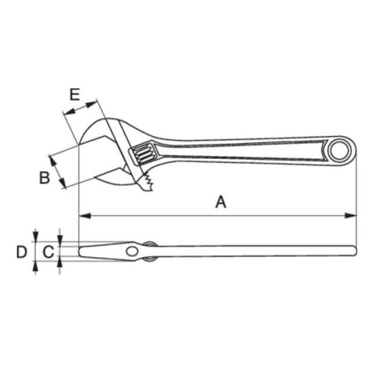 Cle molette Bahco 9035