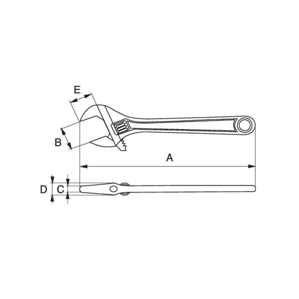 Cle molette Bahco 9035