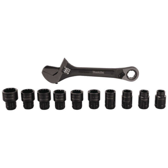 Cle a molette multifonction 10 douilles Makita b 65458