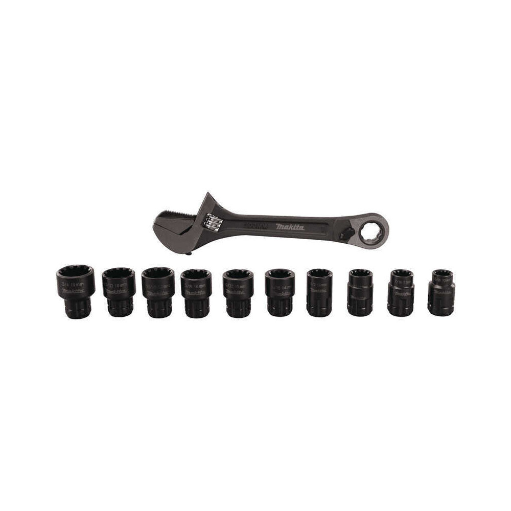Cle a molette multifonction 10 douilles Makita b 65458