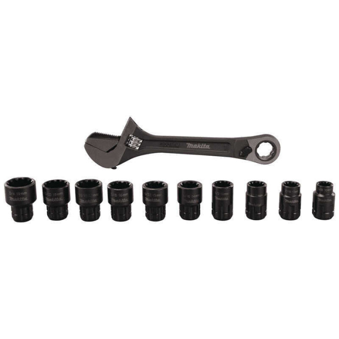 Cle a molette multifonction 10 douilles Makita b 65458