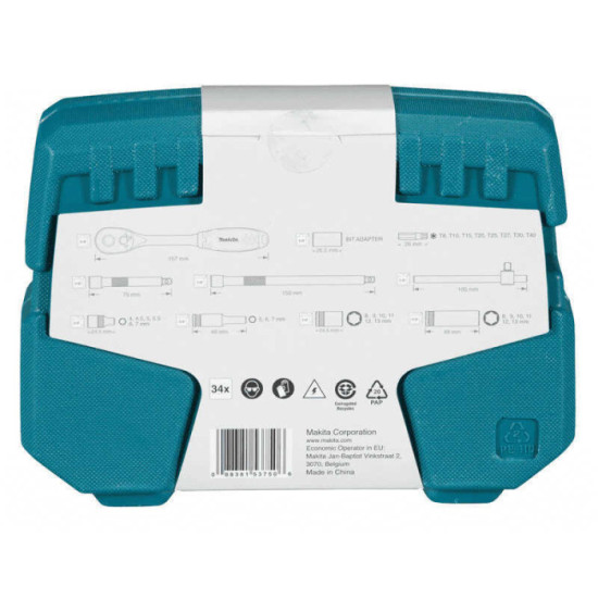 Coffret cle a cliquet 14 Makita b 65567