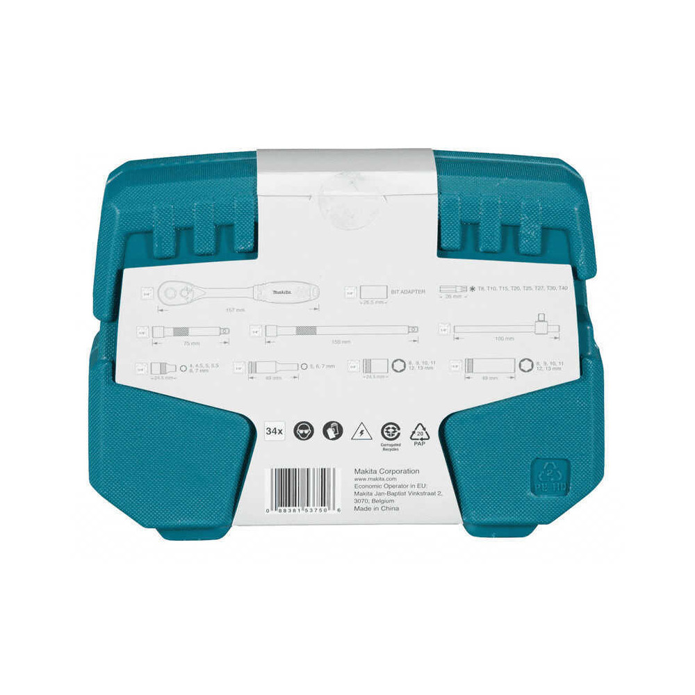 Coffret cle a cliquet 14 Makita b 65567