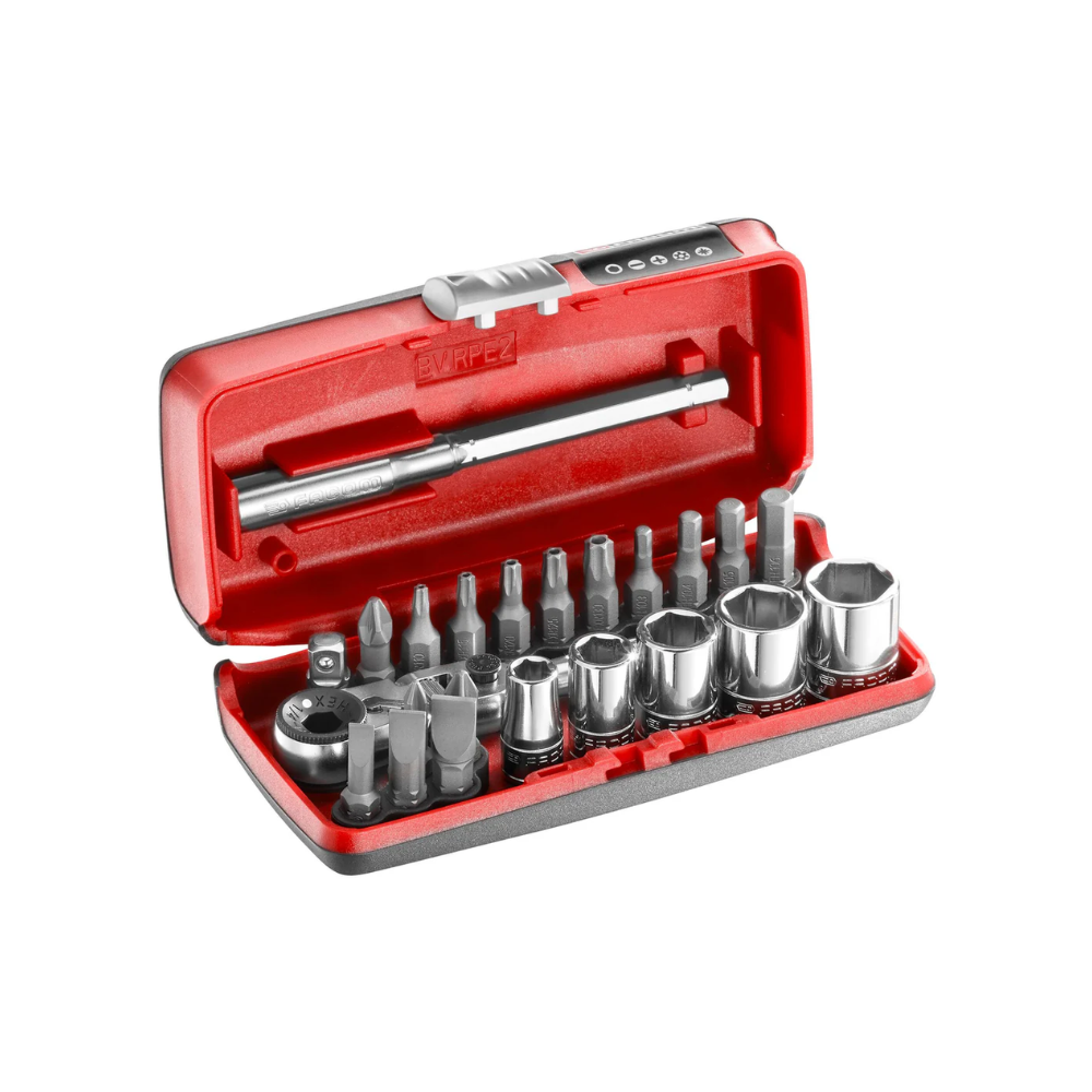 Coffret douilles 6 pans metriques et embouts 23 pcs 14 Facom R1PICO