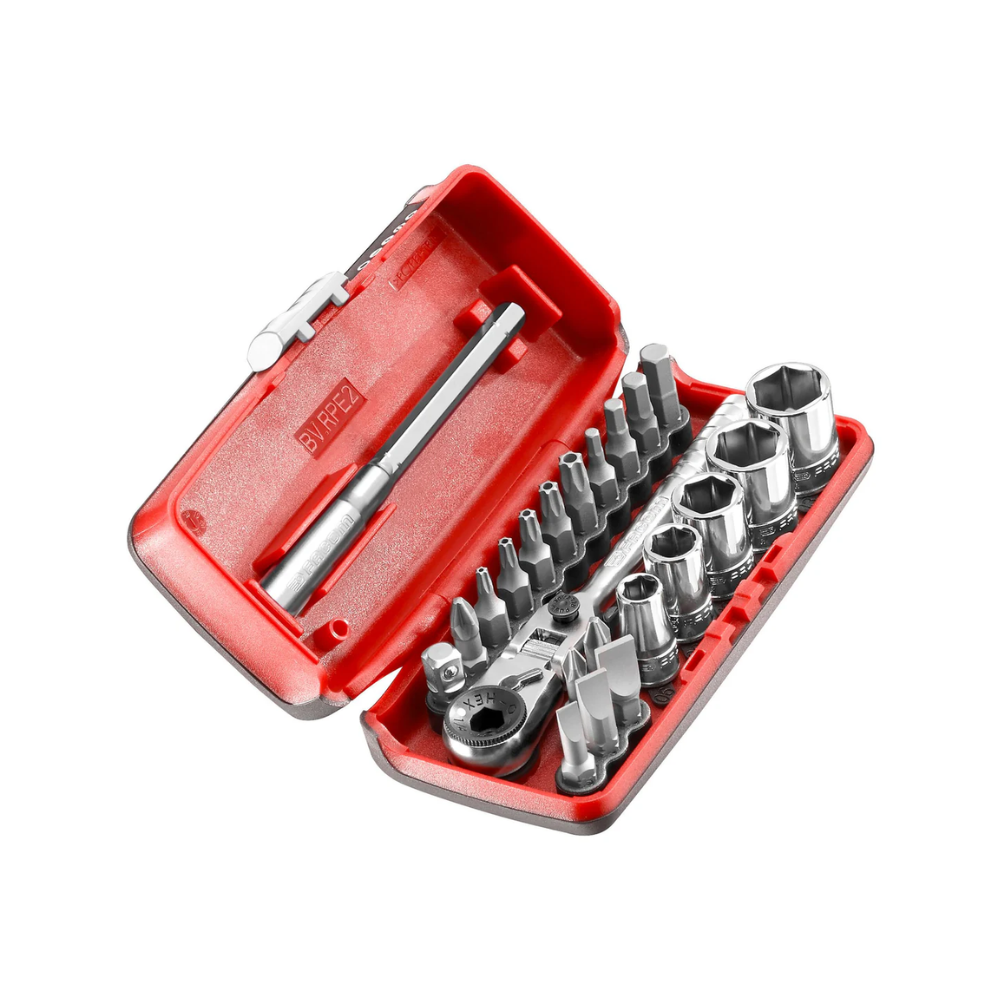 Coffret douilles 6 pans metriques et embouts 23 pcs 14 Facom R1PICO