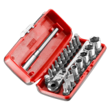 Coffret douilles 6 pans metriques et embouts 23 pcs 14 Facom R1PICO