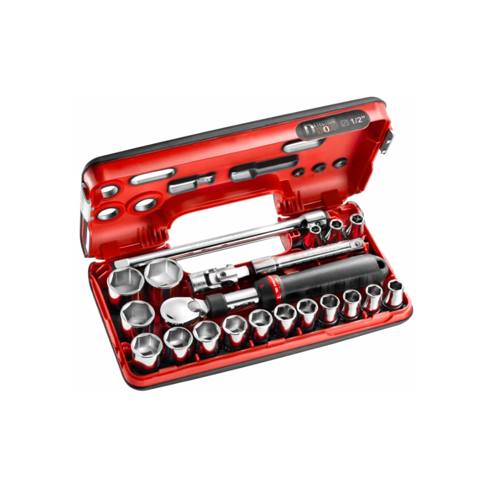 Coffret douilles dbox 21 pcs 6 pans metriques 12 Facom SLDBOX1PB