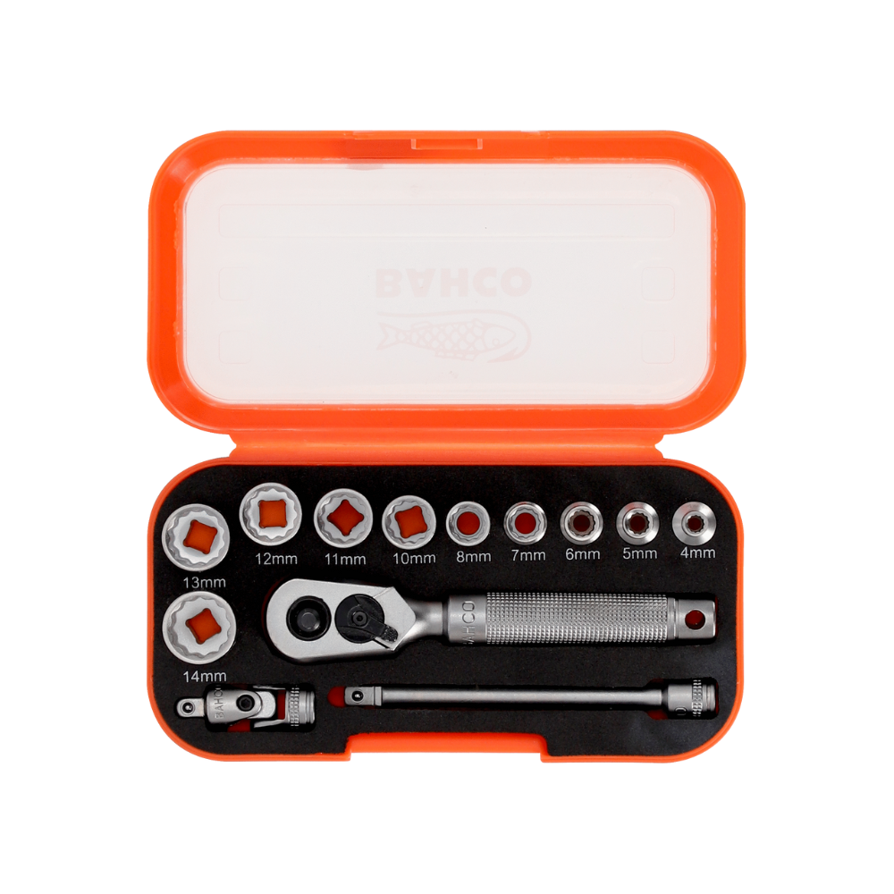 Jeu de douilles 12 pans 14 13 pcs Bahco S13MC105