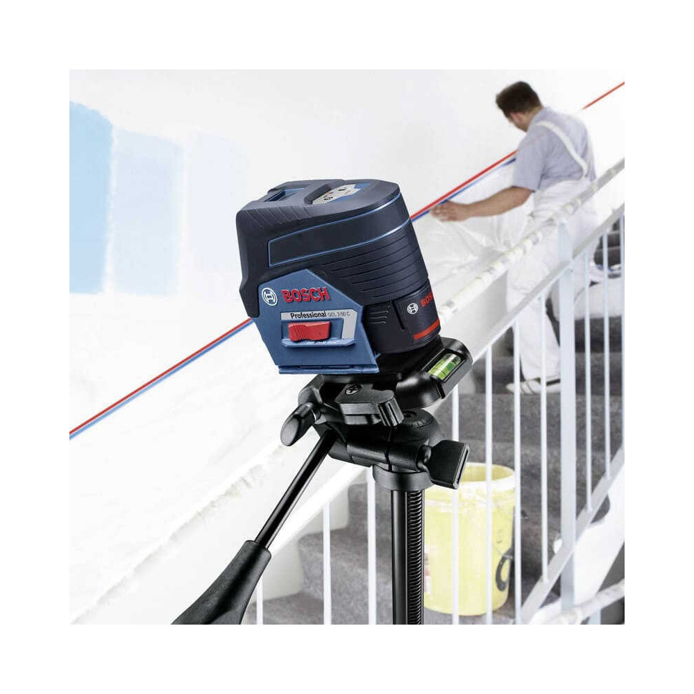 Laser points et lignes combine 12V 1X20 ah GCL2 50 c support RM3 Bosch 0601066G04