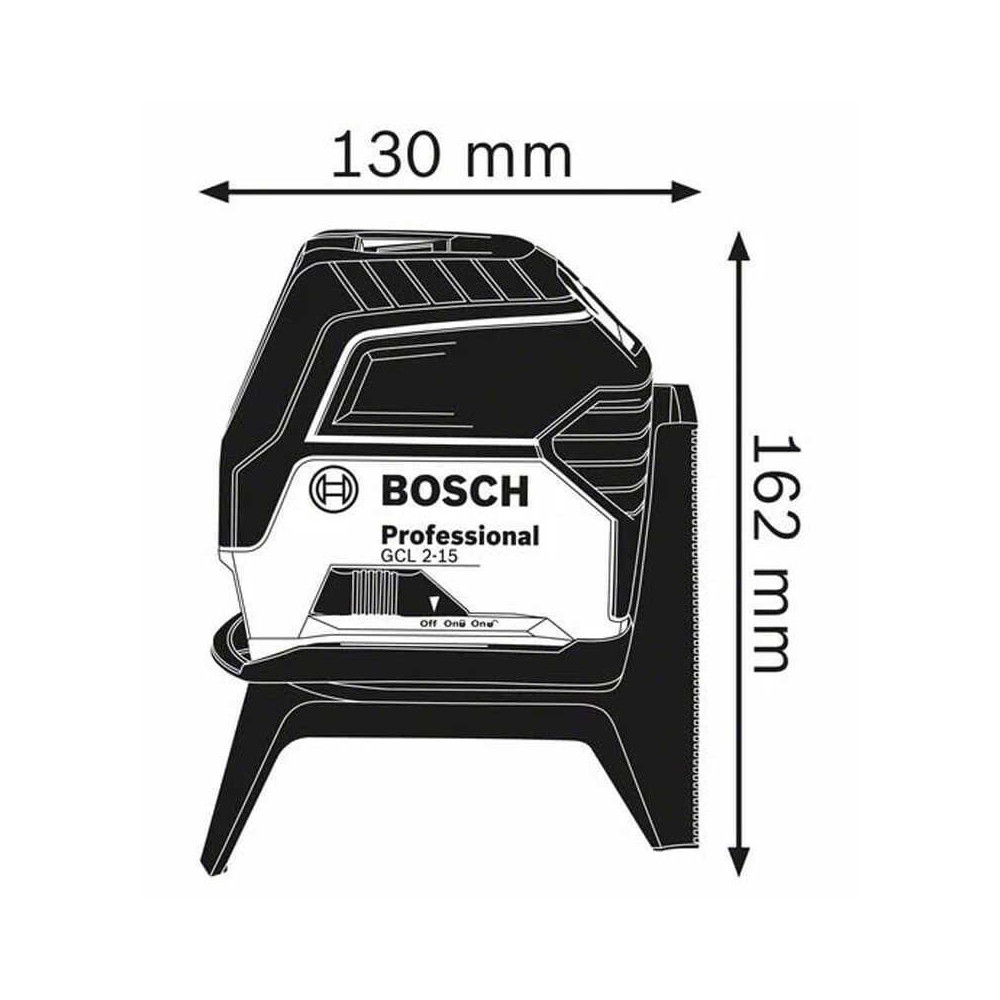 Bosch 0601066E00 laser combine points et lignes gcl 2 15
