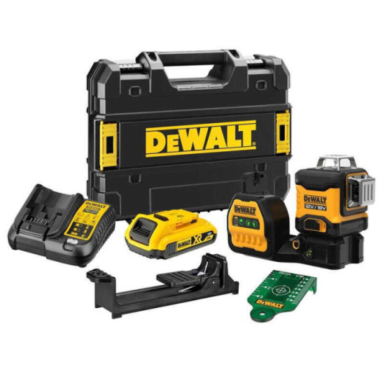 Niveau laser multi lignes vert Dewalt DCE089D1G18