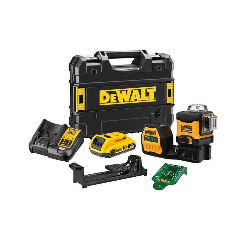 Niveau laser multi lignes vert Dewalt DCE089D1G18