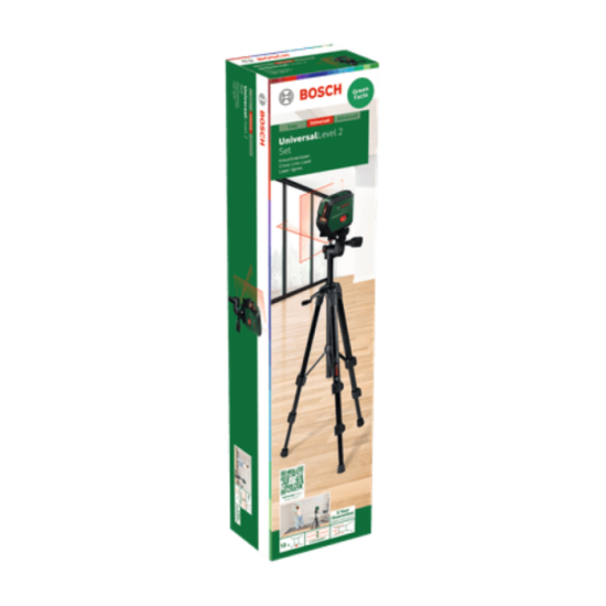 Laser lignes rouge 2X LR6 avec trepied universallevel 2 set Bosch 0603663F01