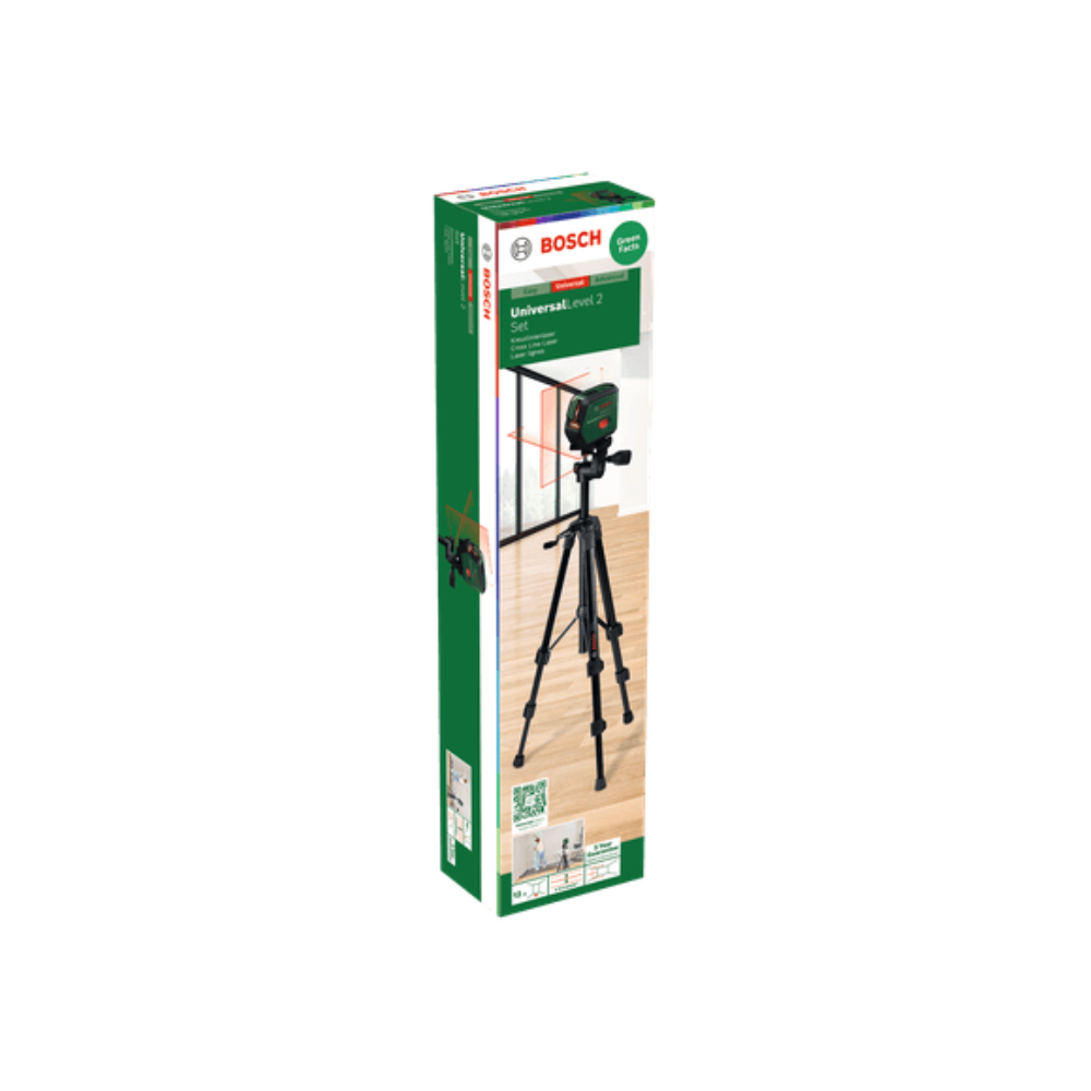 Laser lignes rouge 2X LR6 avec trepied universallevel 2 set Bosch 0603663F01