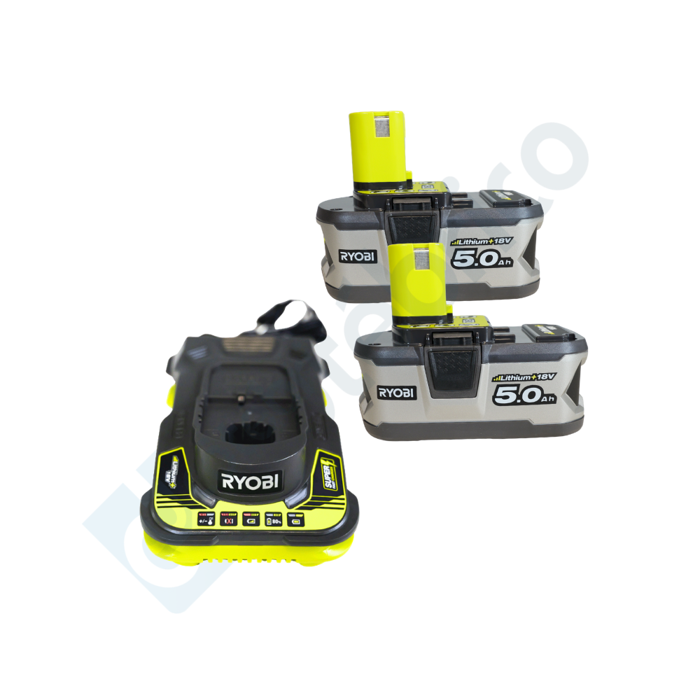 Ryobi Pack énergie ONE+ 18V 2x5,0Ah + chargeur | ProForPro