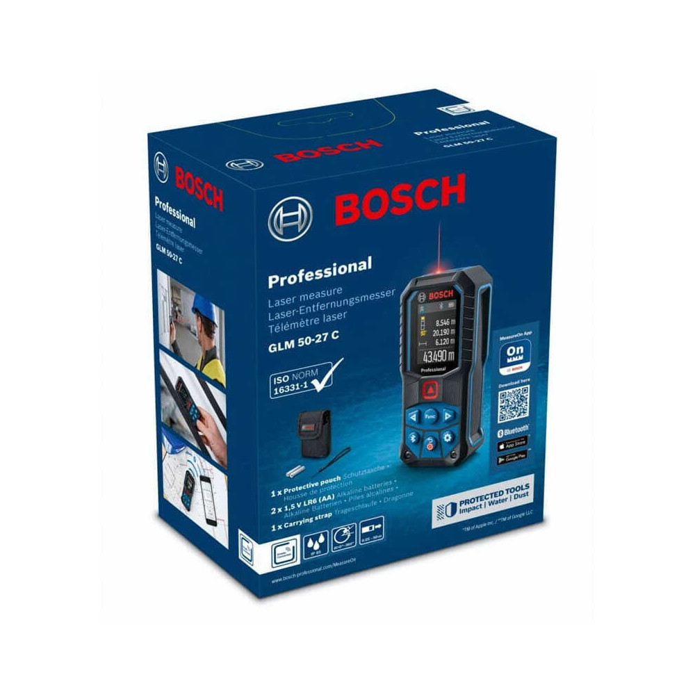 Telemetre laser 50 m glm 50 27 c Bosch 0601072T00