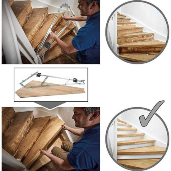 Gabarit pour marches d'escalier Wolfcraft 5210000 au prix HT