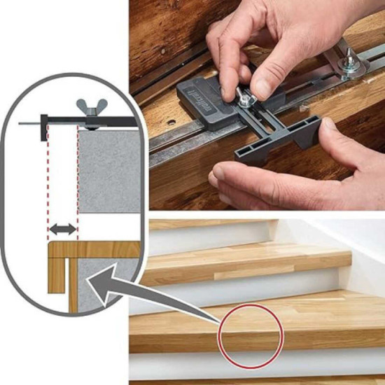 Gabarit pour marches d'escalier Wolfcraft 5210000 au prix HT