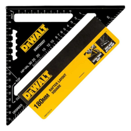 Équerre de menuisier 180 mm DeWalt DWHT25227-0 au prix HT
