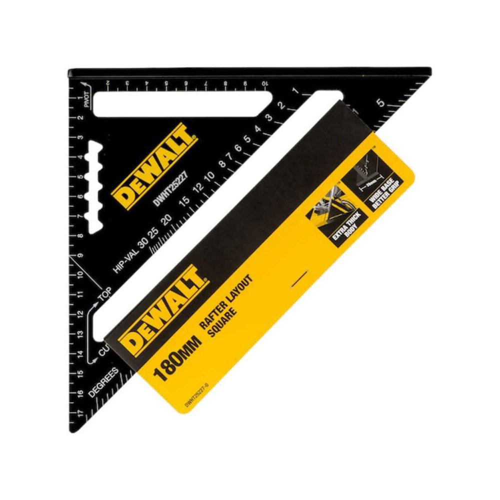 Équerre de menuisier 180 mm DeWalt DWHT25227-0 au prix HT