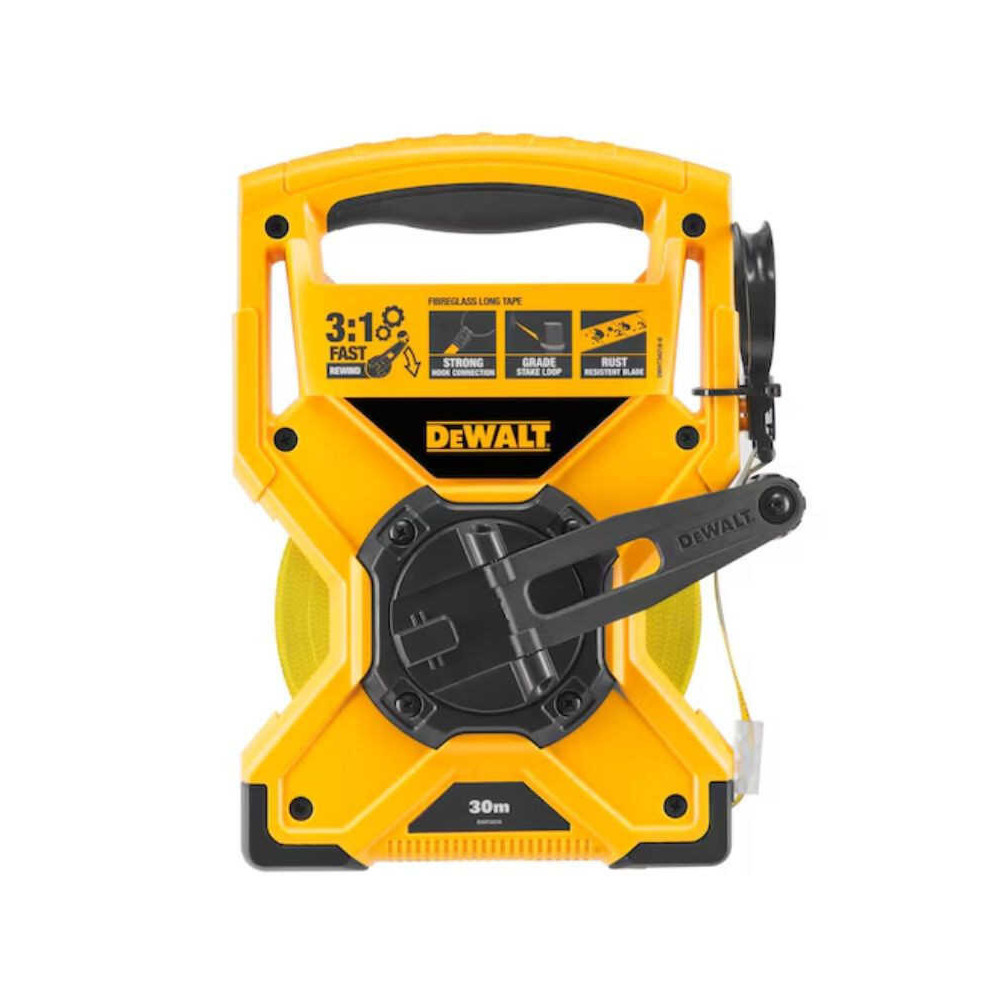 Mètre ruban cadre fibre verre 30 m DeWalt DWHT34218-0 au prix HT