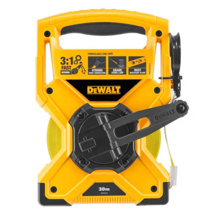 Mètre ruban cadre fibre verre 30 m DeWalt DWHT34218-0 au prix HT
