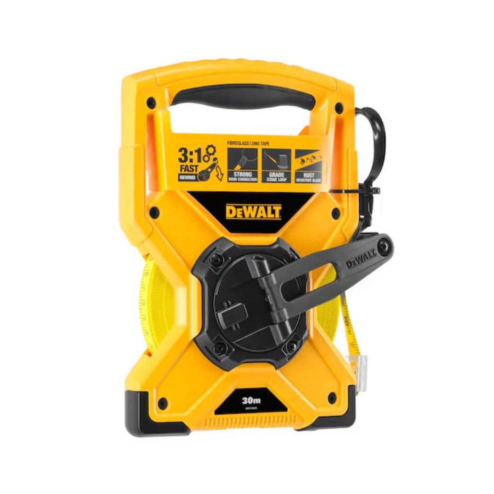 Mètre ruban cadre fibre verre 30 m DeWalt DWHT34218-0 au prix HT
