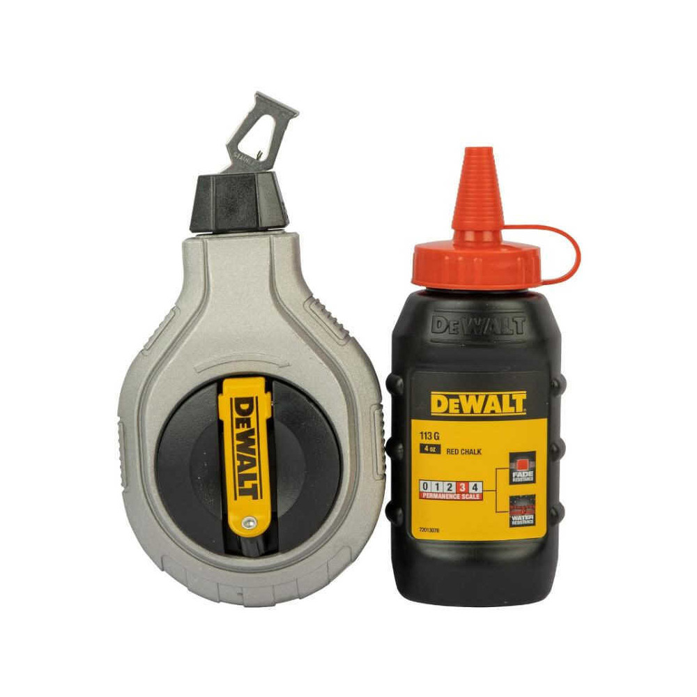 Cordeau à frapper 30M avec craie rouge DeWalt DWHT47408-0