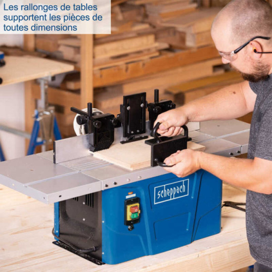 Fraiseuse defonceuse 1500W pinces de serrage 68 a 12MM HF50 scheppach 4902103924