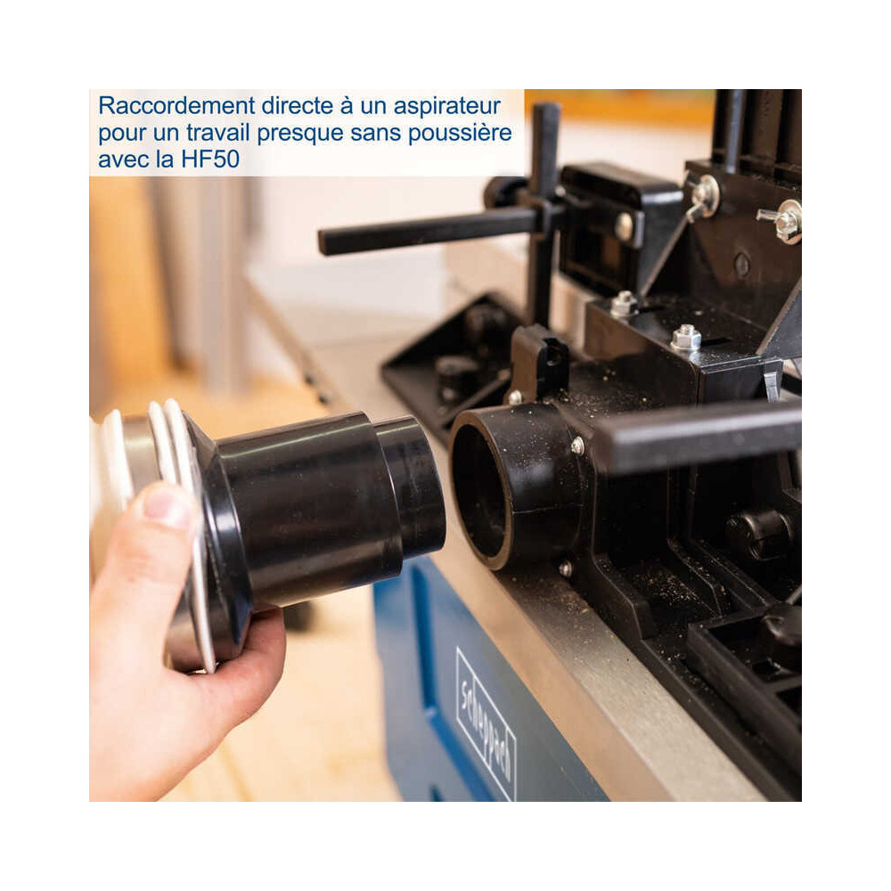 Fraiseuse defonceuse 1500W pinces de serrage 68 a 12MM HF50 scheppach 4902103924