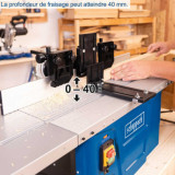 Fraiseuse defonceuse 1500W pinces de serrage 68 a 12MM HF50 scheppach 4902103924