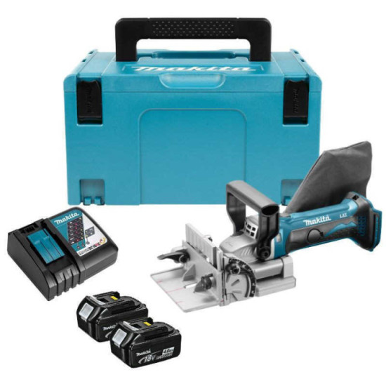 Fraiseuse lamelleuse a batteries lxt 18V 2X40AH Makita DPJ180RMJ