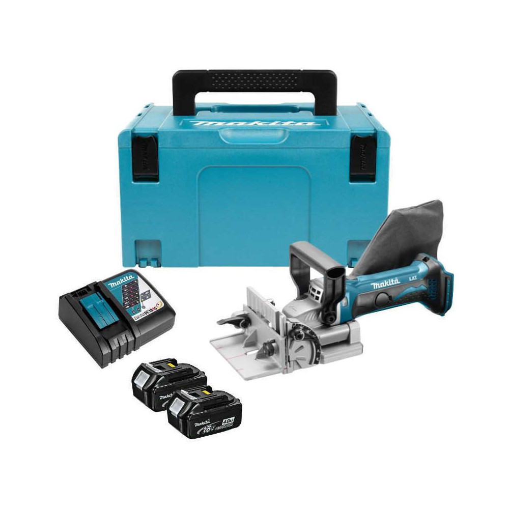 Fraiseuse lamelleuse a batteries lxt 18V 2X40AH Makita DPJ180RMJ