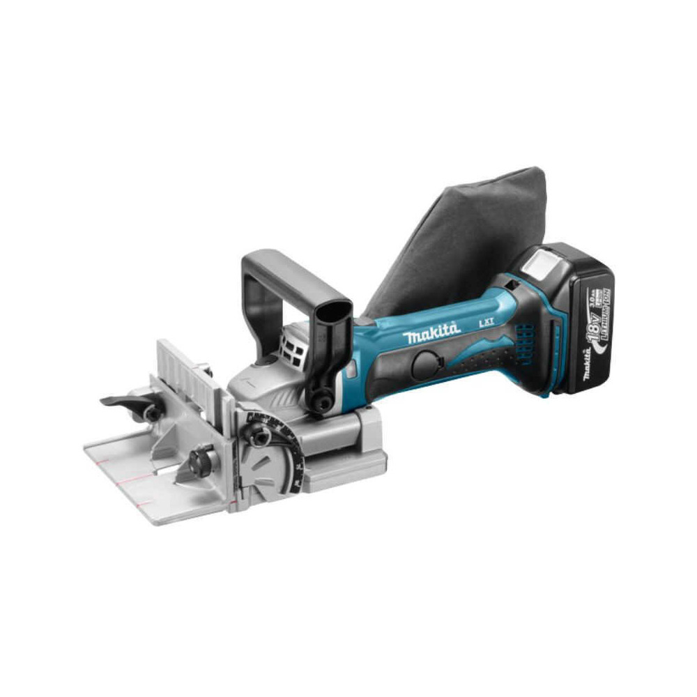 Fraiseuse lamelleuse a batteries lxt 18V 2X3AH Makita DPJ180RFJ