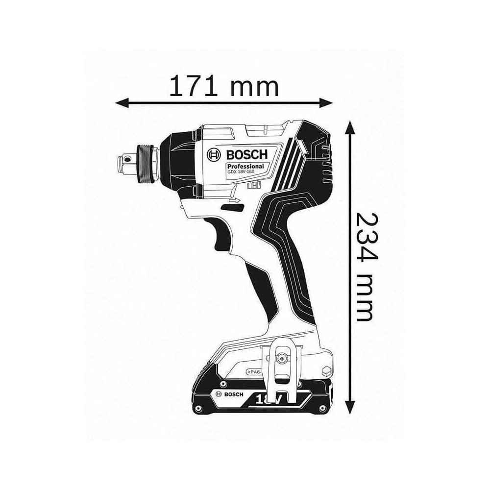 Visseuse boulonneuse Bosch GDX 18V-180 au prix HT