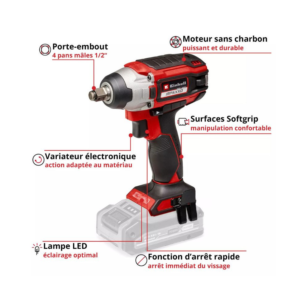 Boulonneuse Einhell IMPAXXO 18/230 230 Nm au prix HT