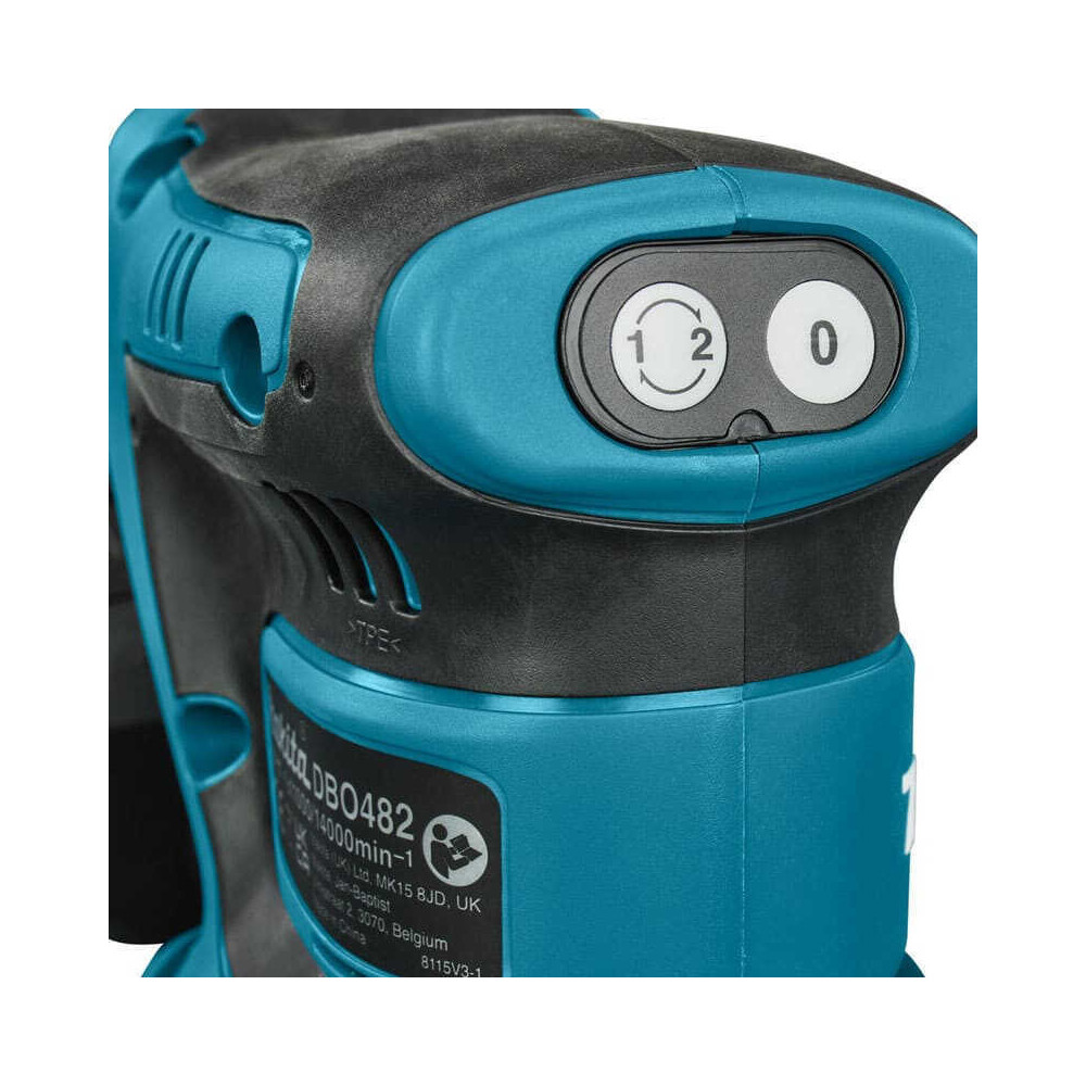 Ponceuse orbitale rectangulaire 18V solo Makita DBO482ZJ