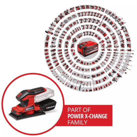 Ponceuse vibrante Einhell TC-OS 18/187 Li Solo au prix HT