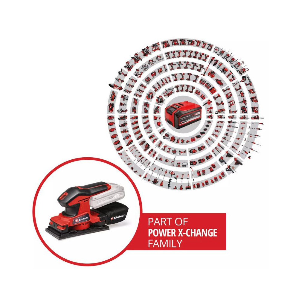Ponceuse vibrante Einhell TC-OS 18/187 Li Solo au prix HT